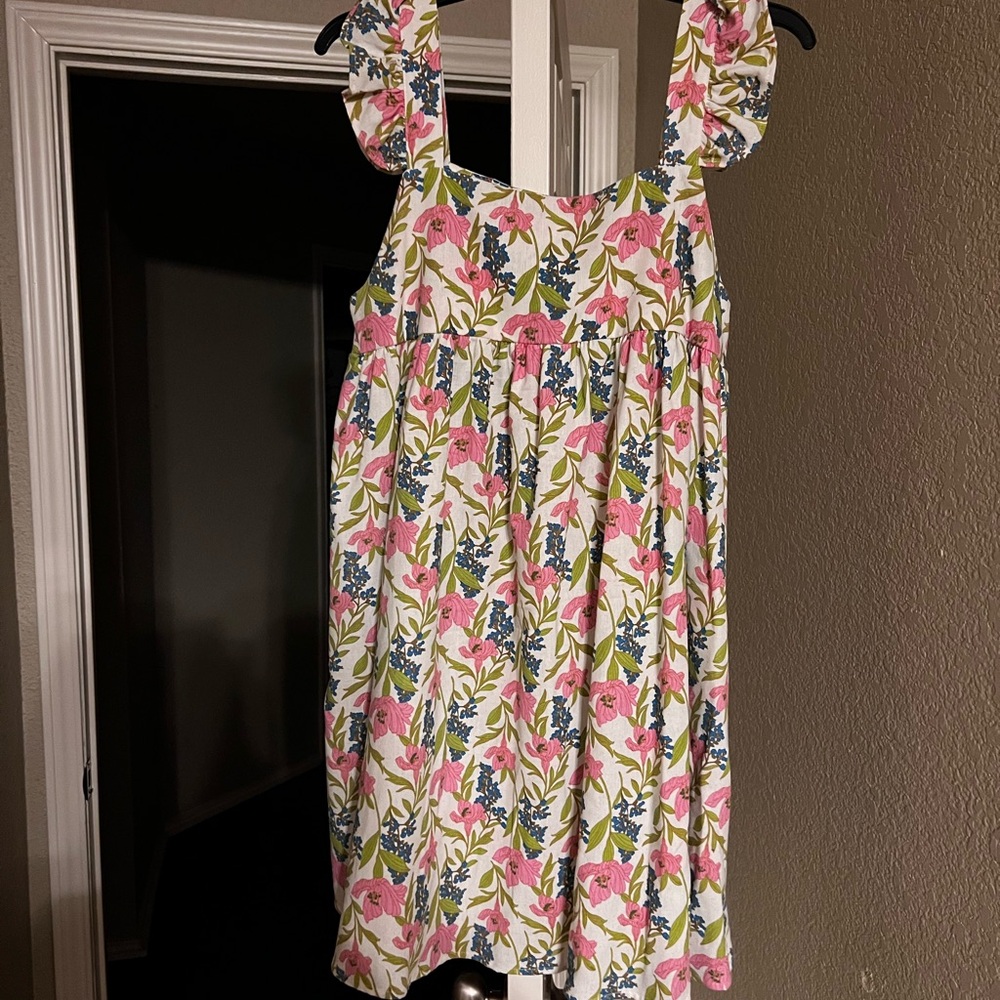 Blu Pepper Floral womens Dress with Pink and Green